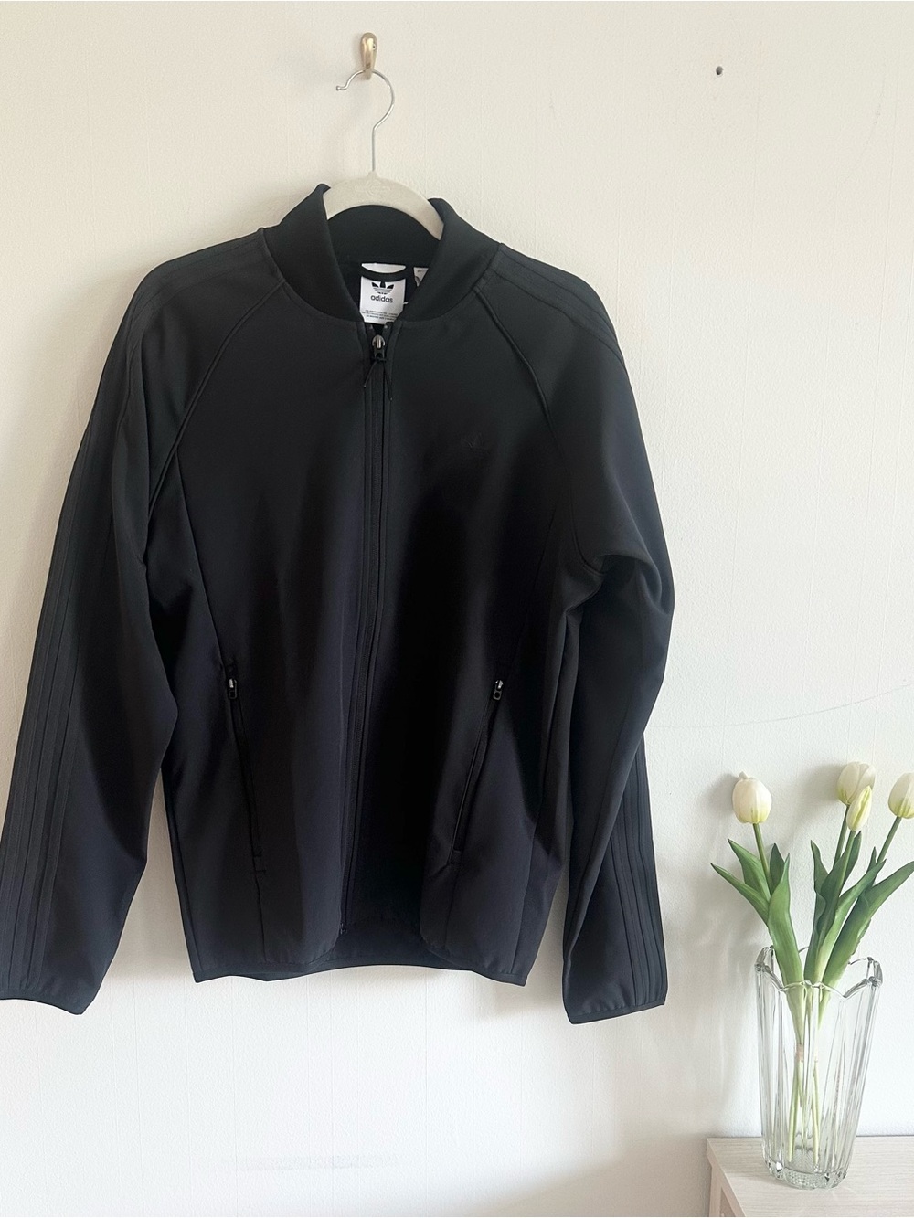 Adidas SST Black Zip Up Jacket Size Medium